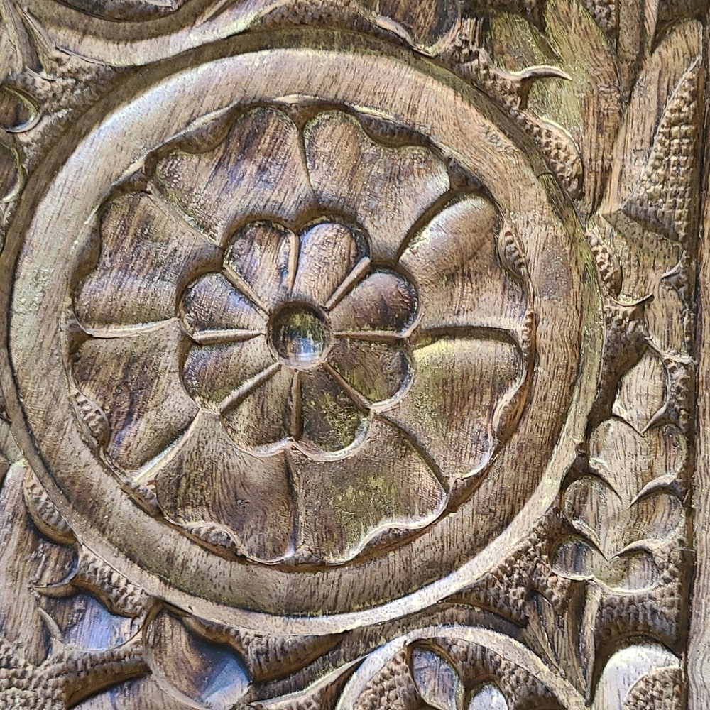 Hand carved wood wall art. - Picture 3 of 4
